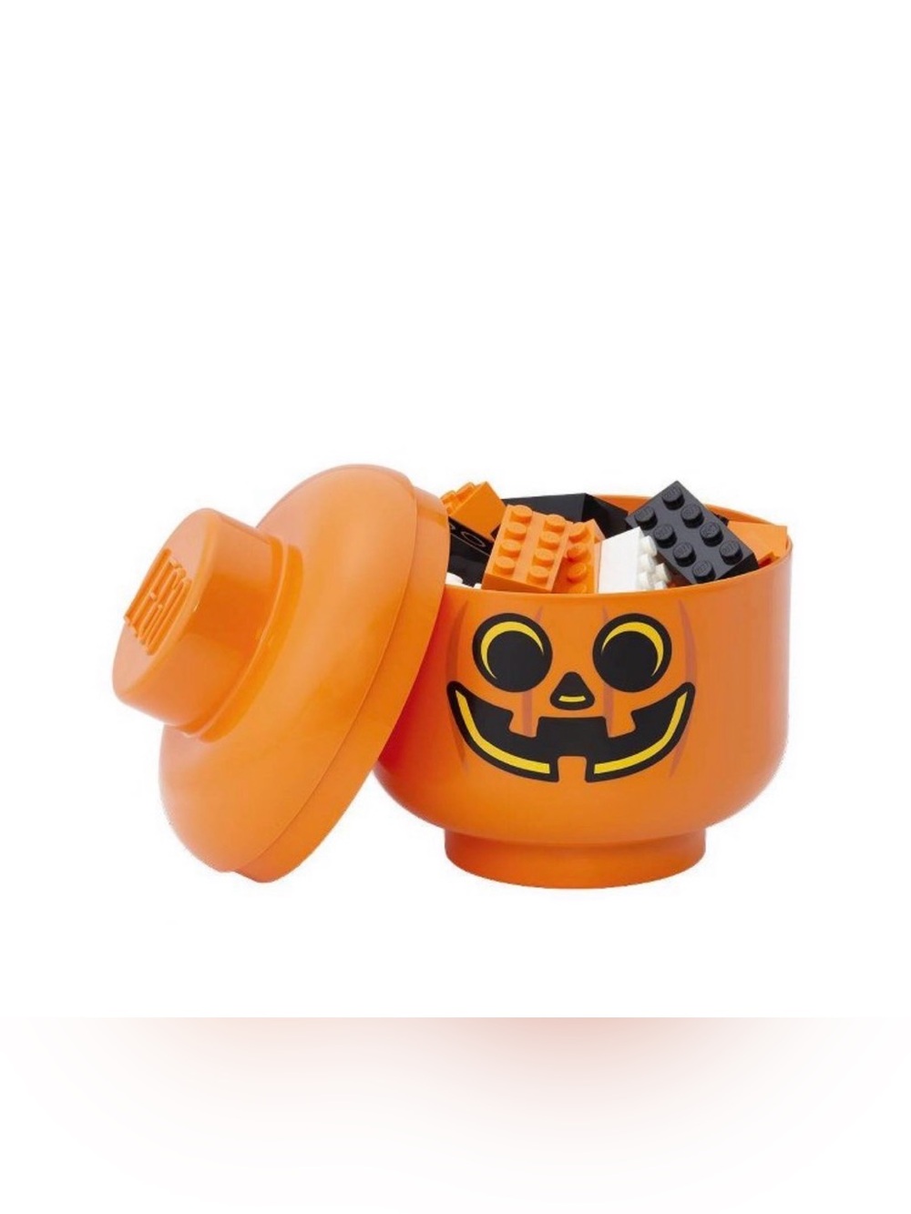 Lego Orange Pumpkin Storage Head Mini